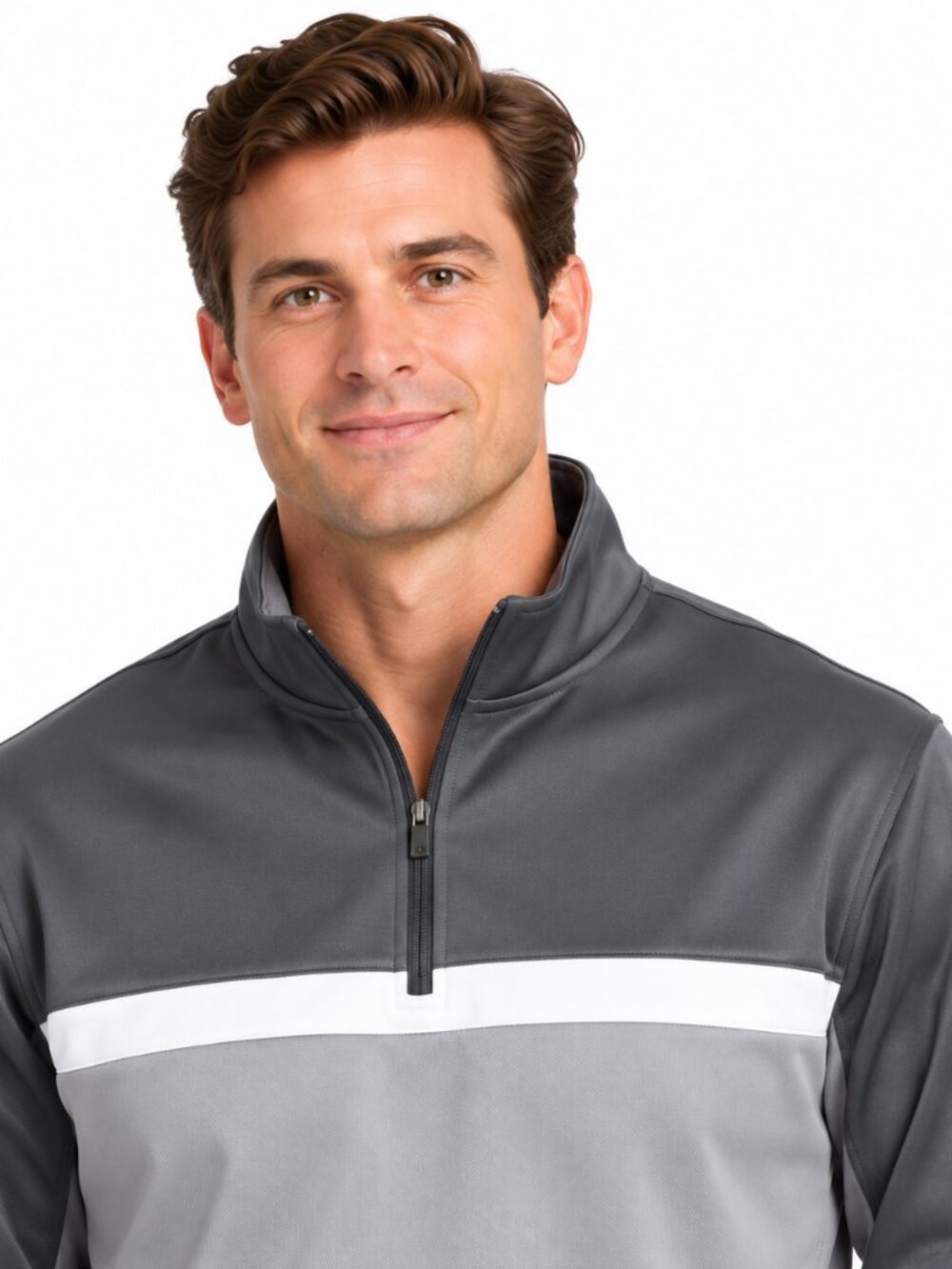 Ben Sherman Sport Mens XL Grey 1/4 Zip Golf Performance Pullover NWT